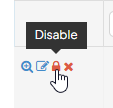 Disable Icon