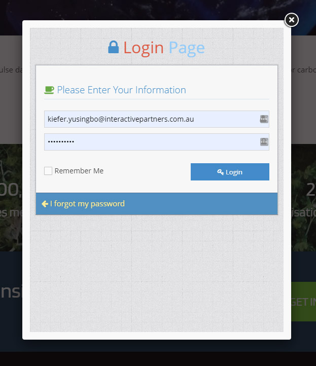 Footer Login